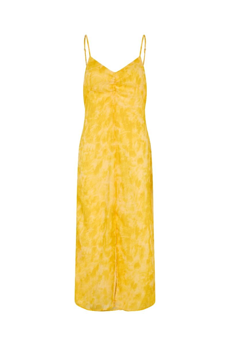 Modström - Kjole - NapthaliMD Print Strap Dress - Sunflower