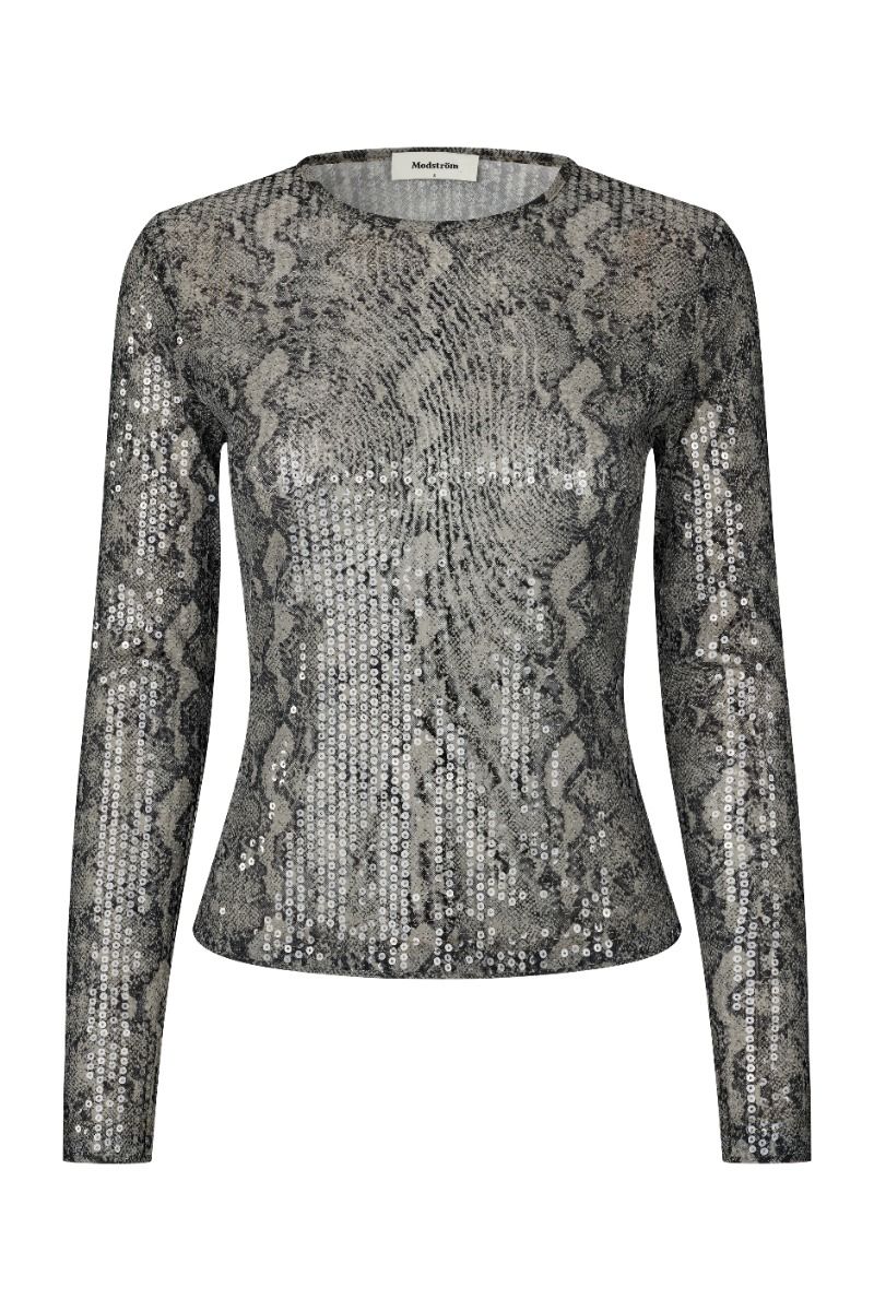 Modström - Top - Rexmd print top - Sequin Snake