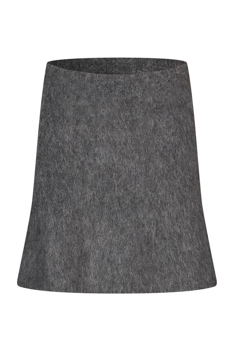 Modström - Nederdel - KaneMD skirt  Dark Grey Melange