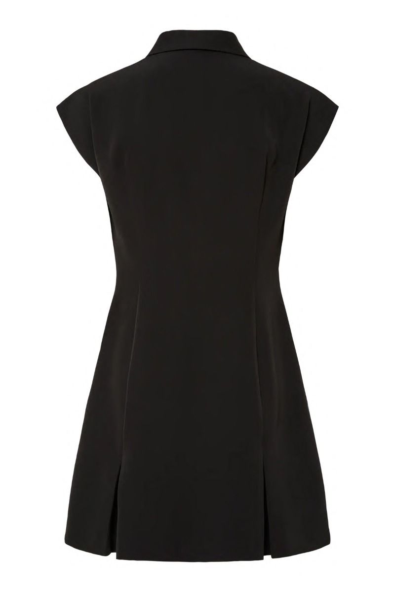 Pieces - Kjole - Morgan Sl Short Zip Dress - Black