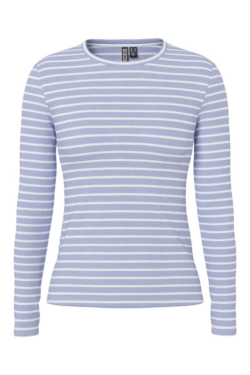 Pieces - Bluse - Ruka LS TOop - Baby Lavender/New Cloud Dancer