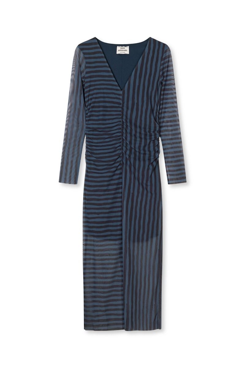 Mads Nørgaard - Kjole - My Mesh Misa Dress - Parisian Night/Black