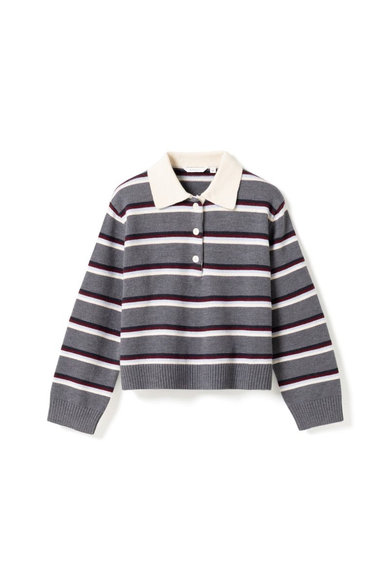 Noella - Bluse - N-Merryll Knit - Delissa Grey Stripe