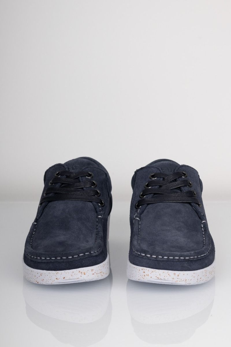 Nature - Sko - Anna - Suede Rubber Sole - Navy