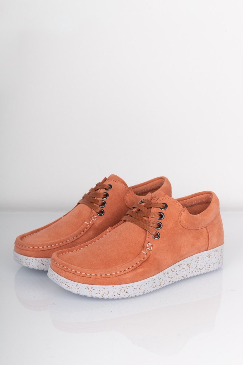Nature - Sko - Anna Suede WR W. Rubber Sole - Coral