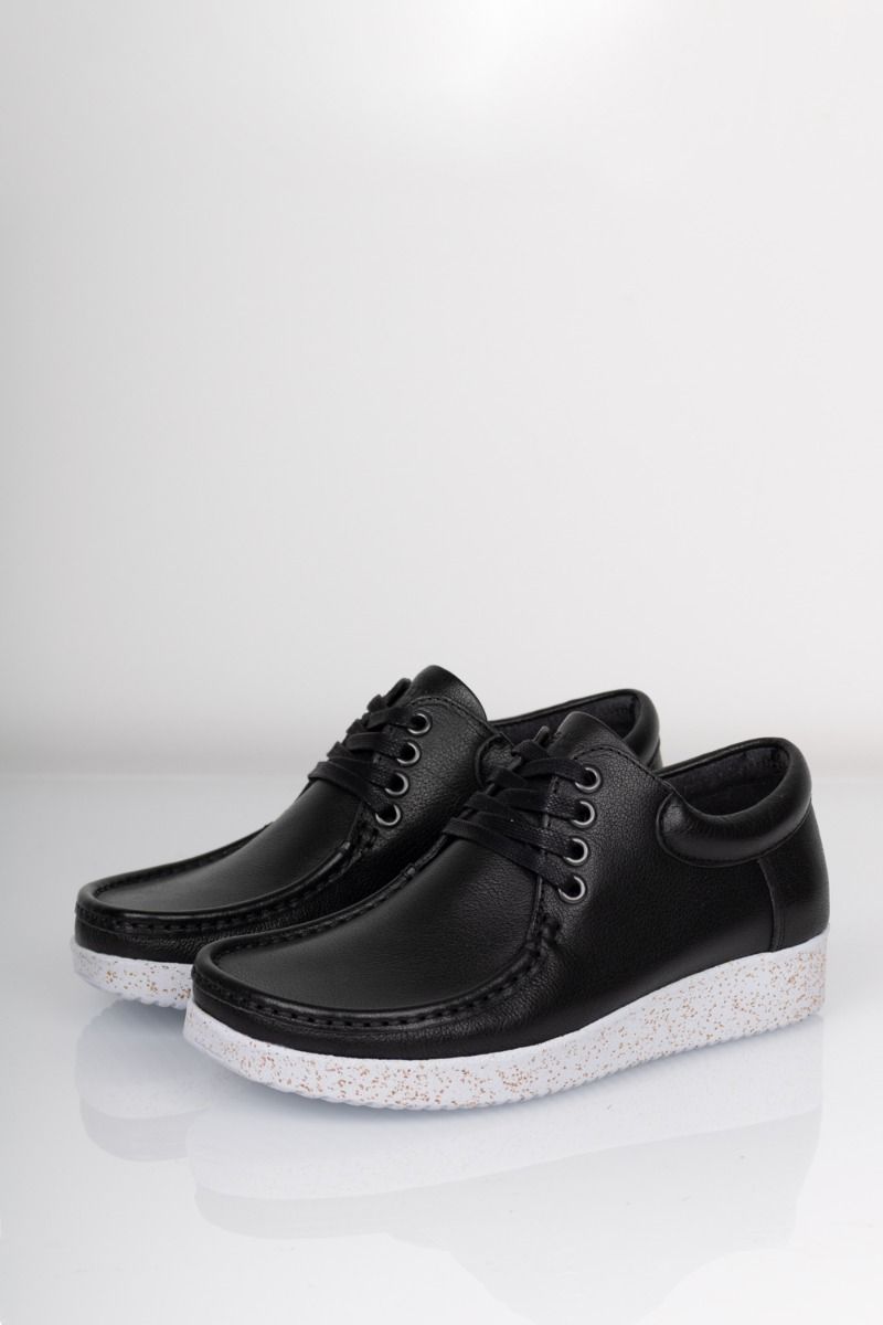 Nature - Sko - Anna Veg. Leather - Black 