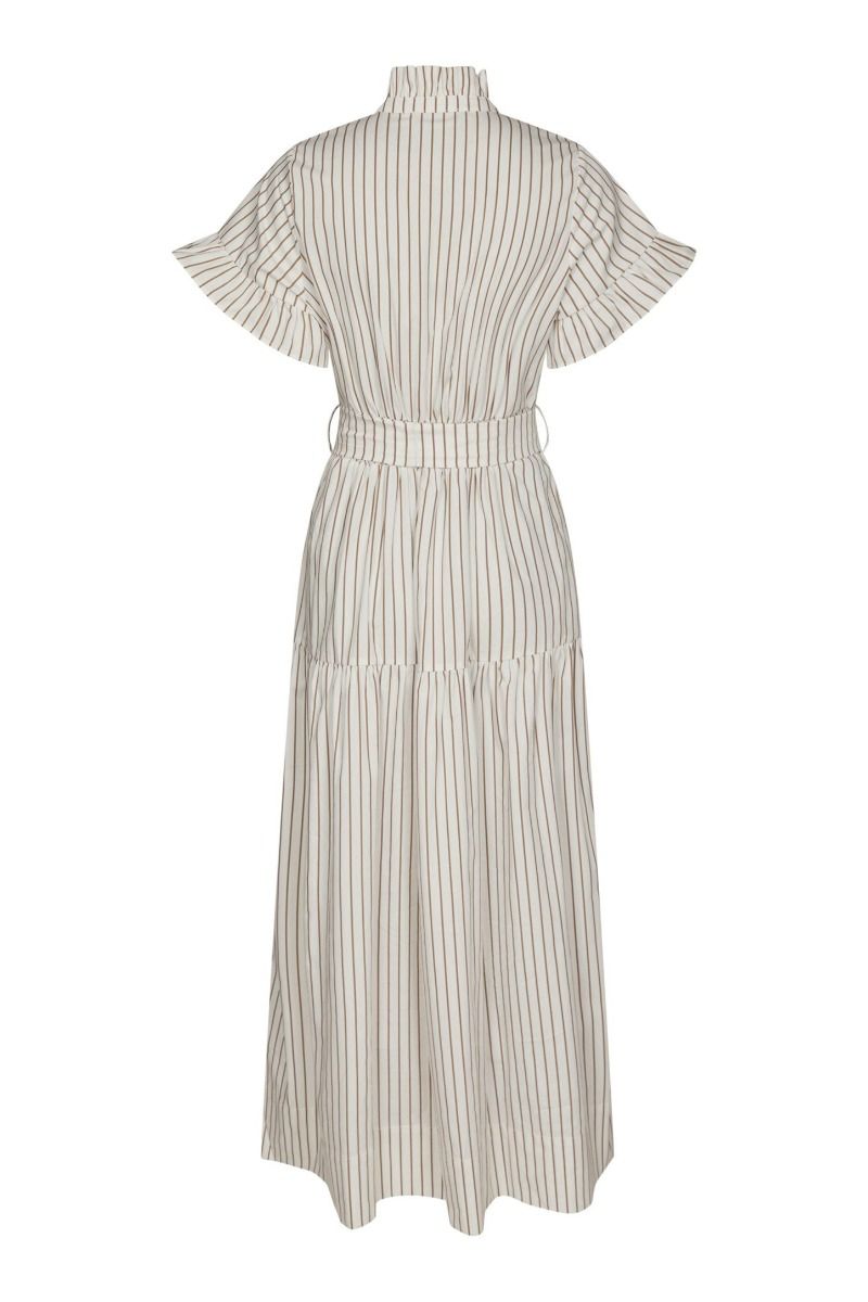 Neo Noir - Kjole - Nellie Wide Stripe Dress - Ivory (Levering midt april)