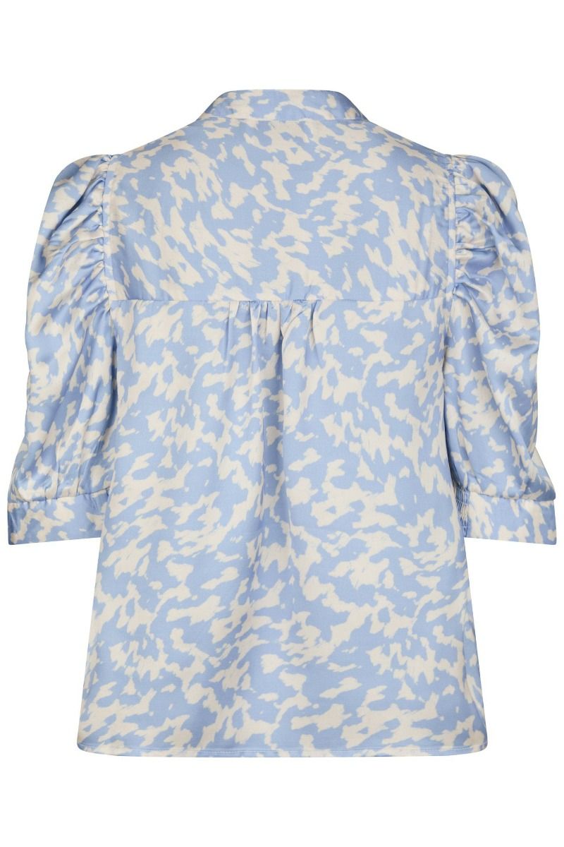 Neo Noir - Bluse - Roella Graphic Fade Blouse - Light Blue