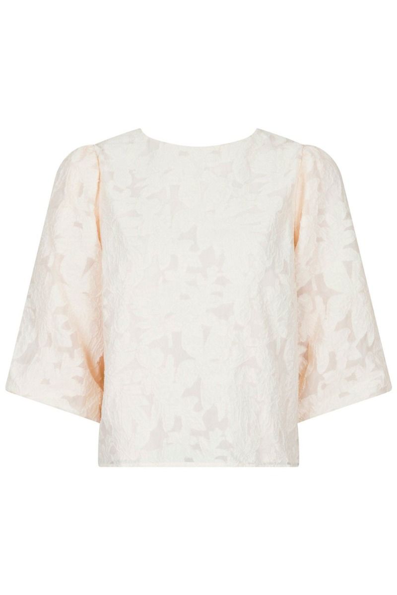 Neo Noir - Bluse - Lorraine Brocade Blouse - Ivory