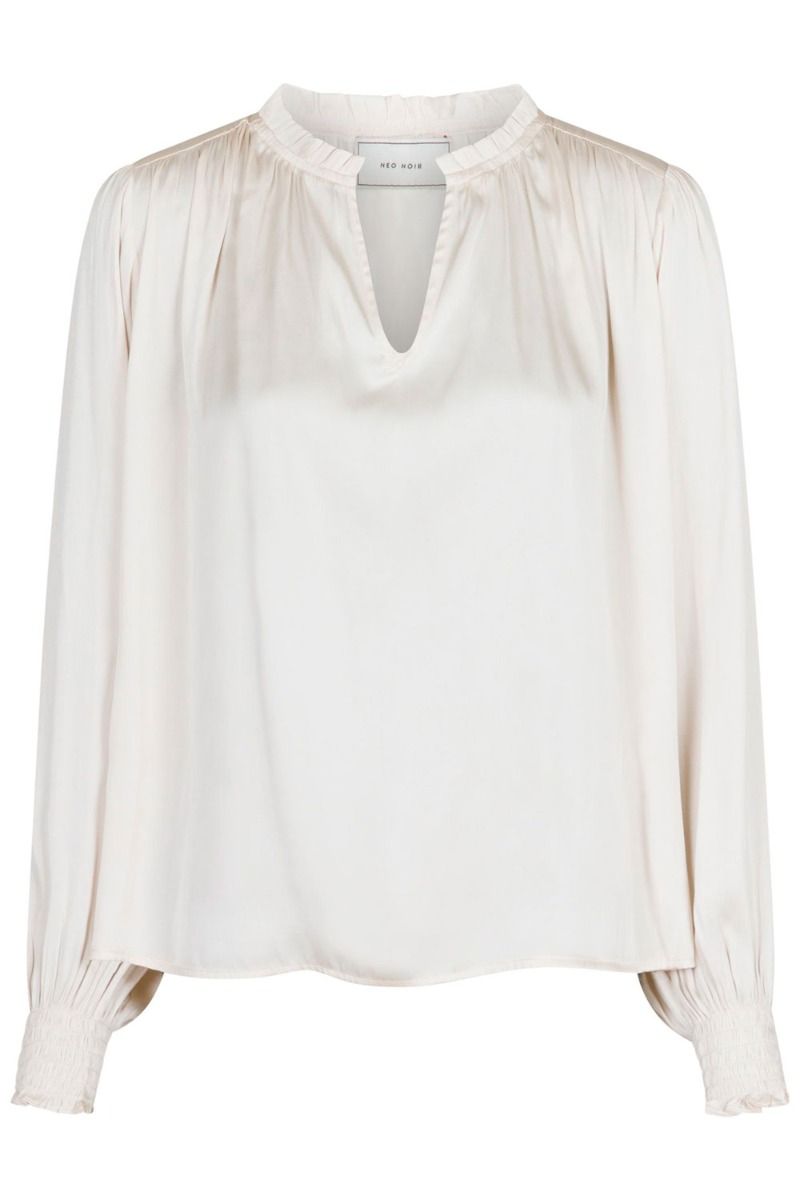 Neo Noir - Bluse - Lucie Satin Blouse - Off White