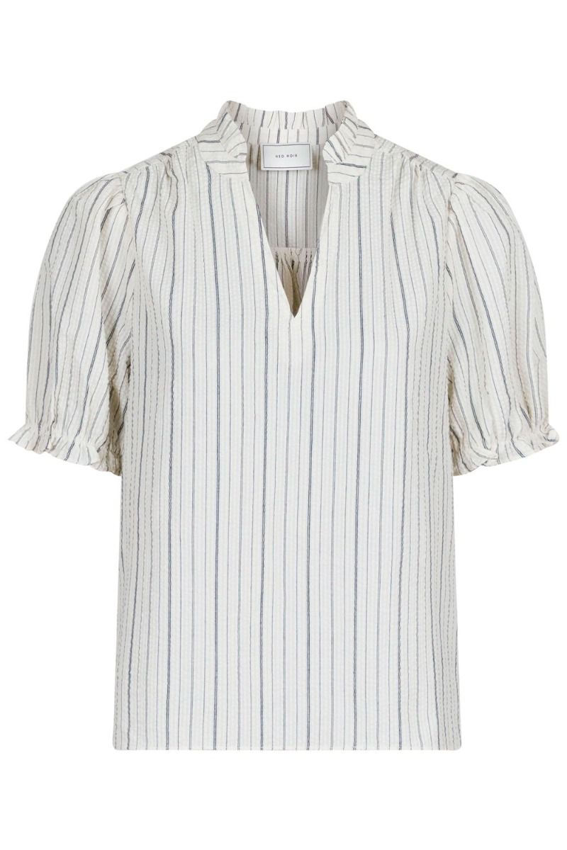 Neo Noir - Bluse - Odesa Stripe Blouse - Off White