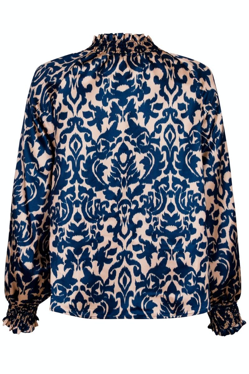 Neo Noir - Bluse - Stone Flower Blur Blouse - Bright Camel