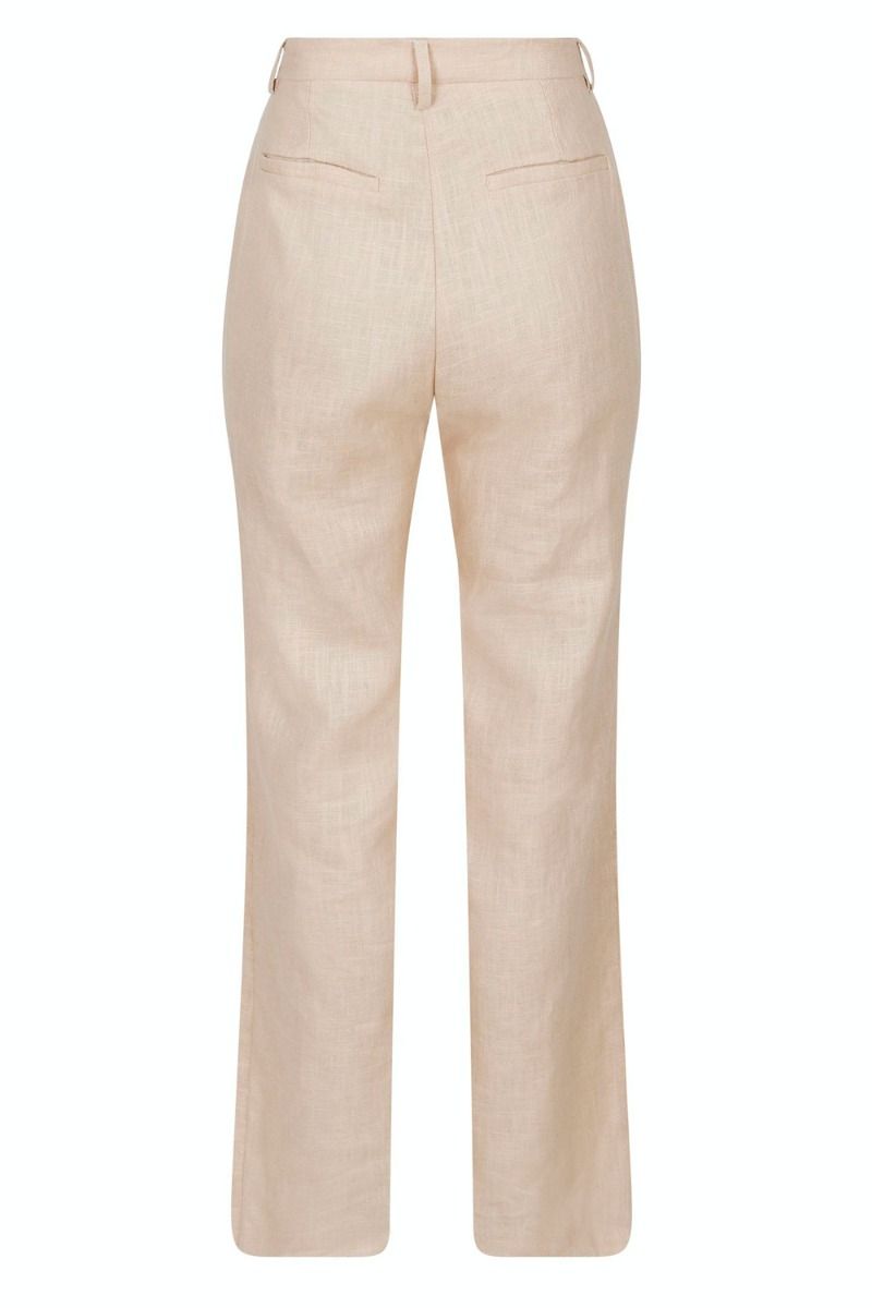Neo Noir - Bukser - Alice Heavy Linen Pants - Sand