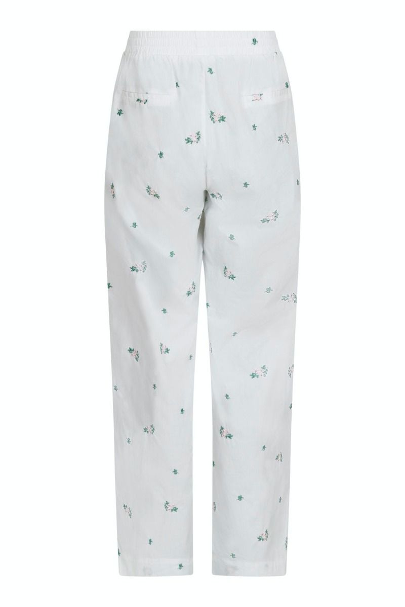 Neo Noir - Bukser - Astra Clean Flower Pants - White