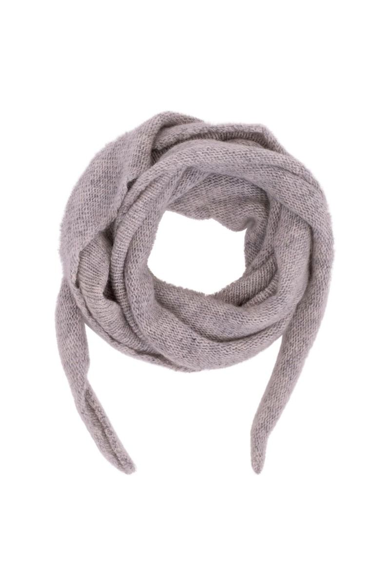 Neo Noir - Halstørklæde - Misty Knit Scarf - Grey Melange
