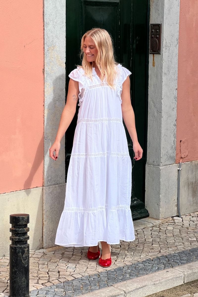 Neo Noir - Kjole - Ankita S Voile Dress - White