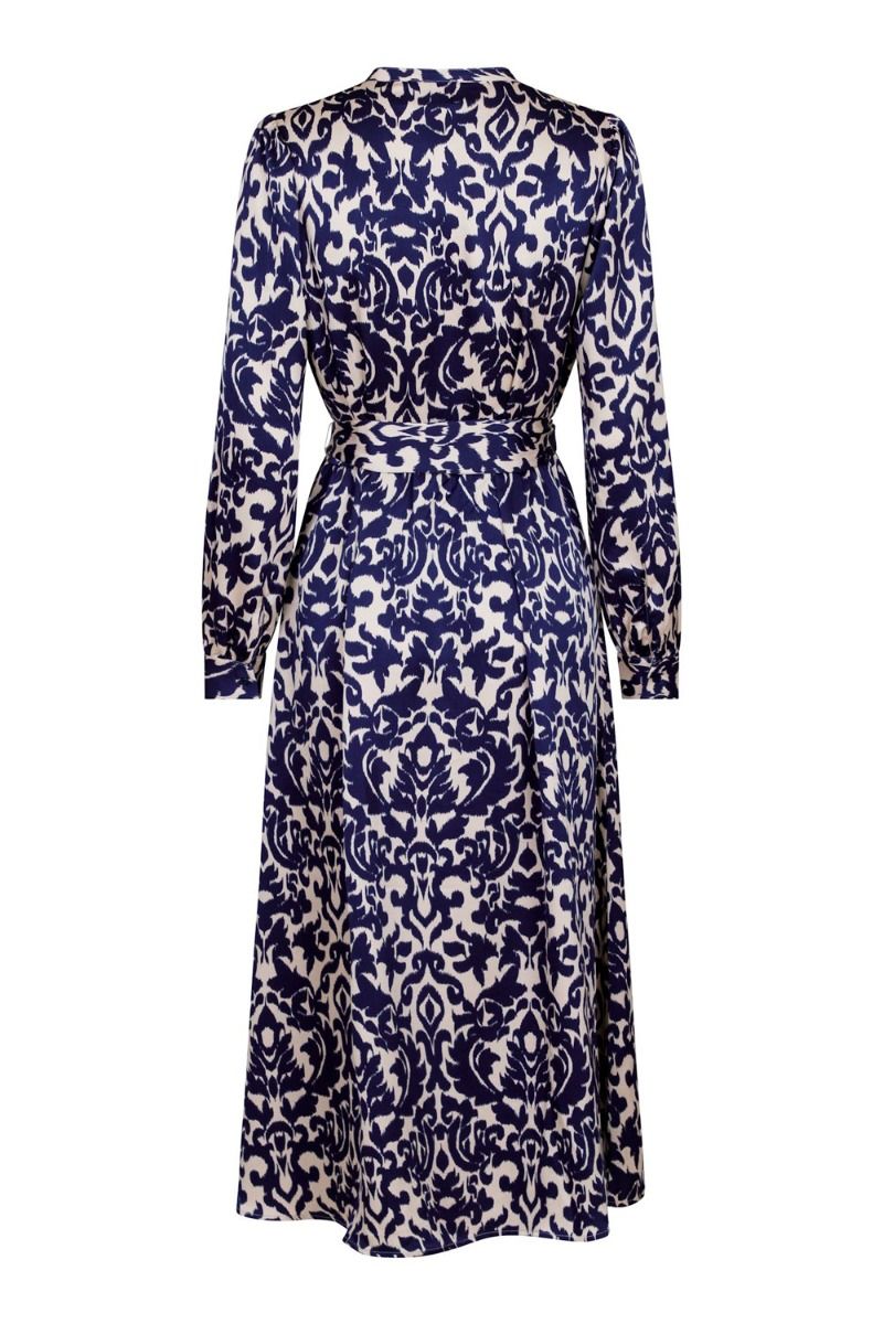 Neo Noir - Kjole - Cilian Flower Blur Dress - Navy