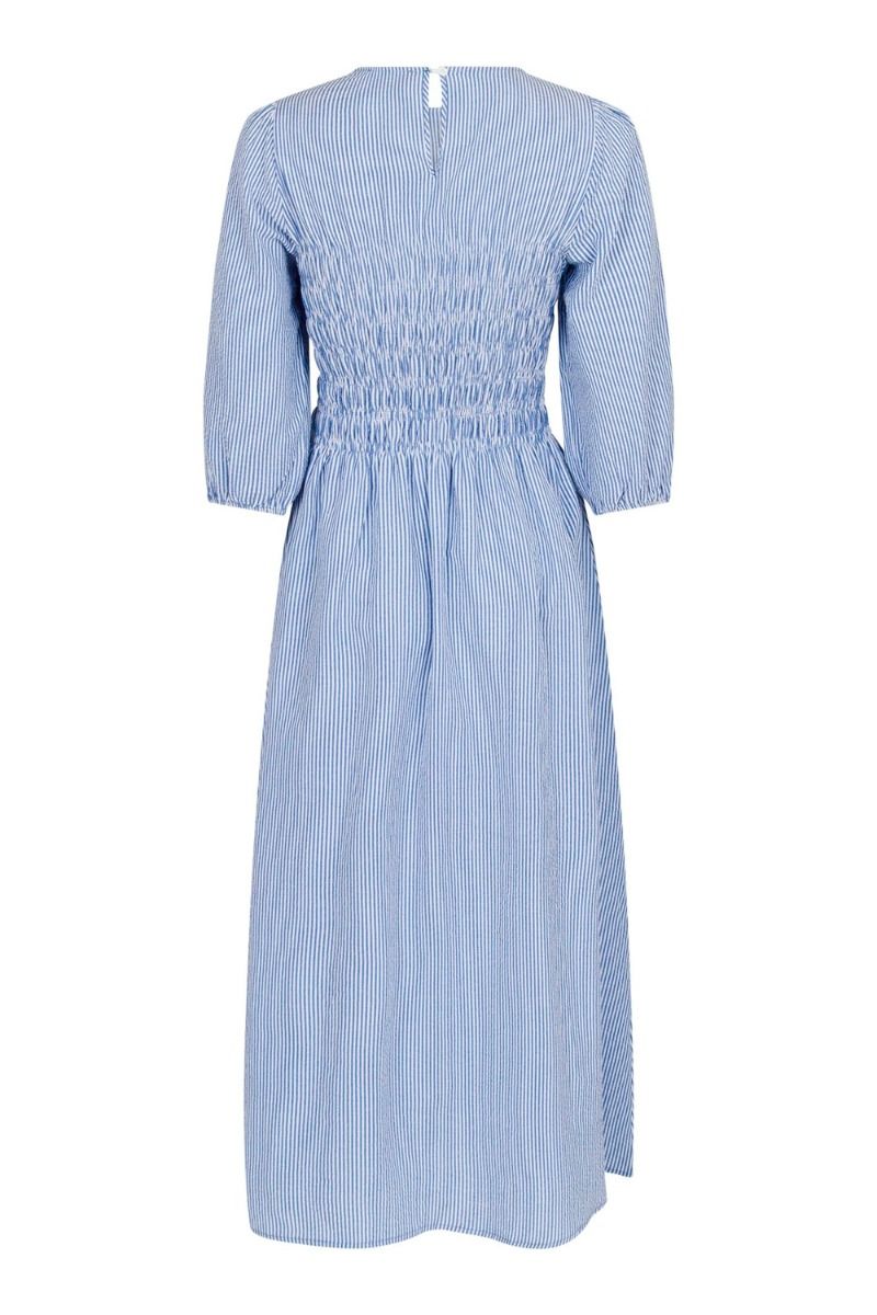 Neo Noir - Kjole - Laries Slim Stripe Dress - Blue