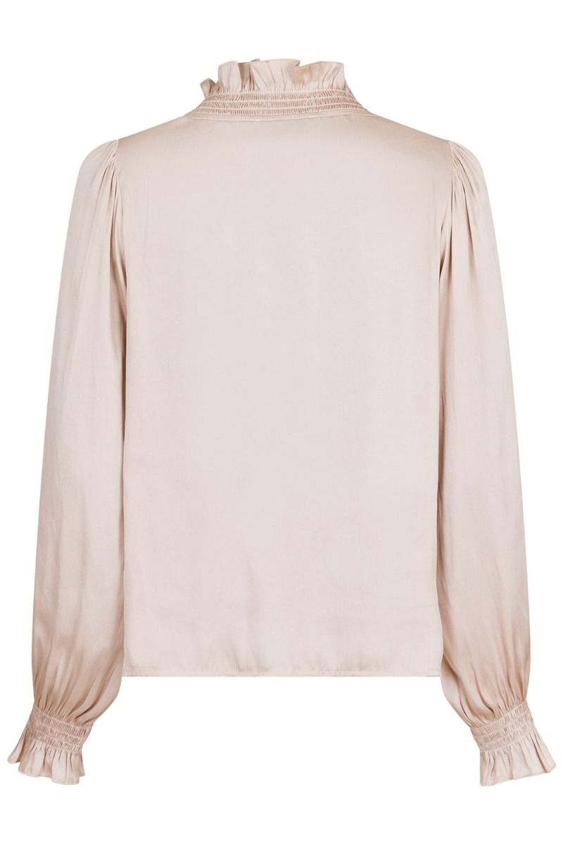 Neo Noir - Skjorte - Brielle Satin Blouse - Champagne