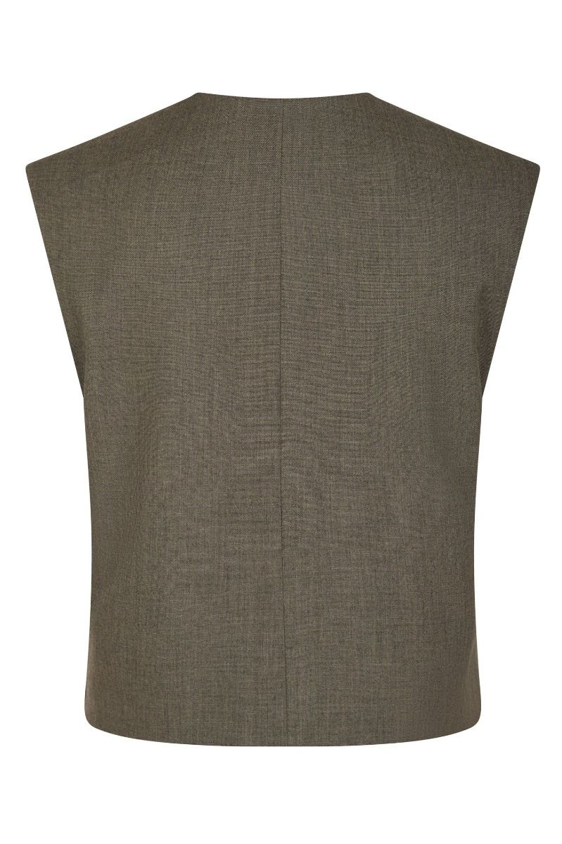Neo Noir - Vest - Birtha Waistcoat - Brown Melange