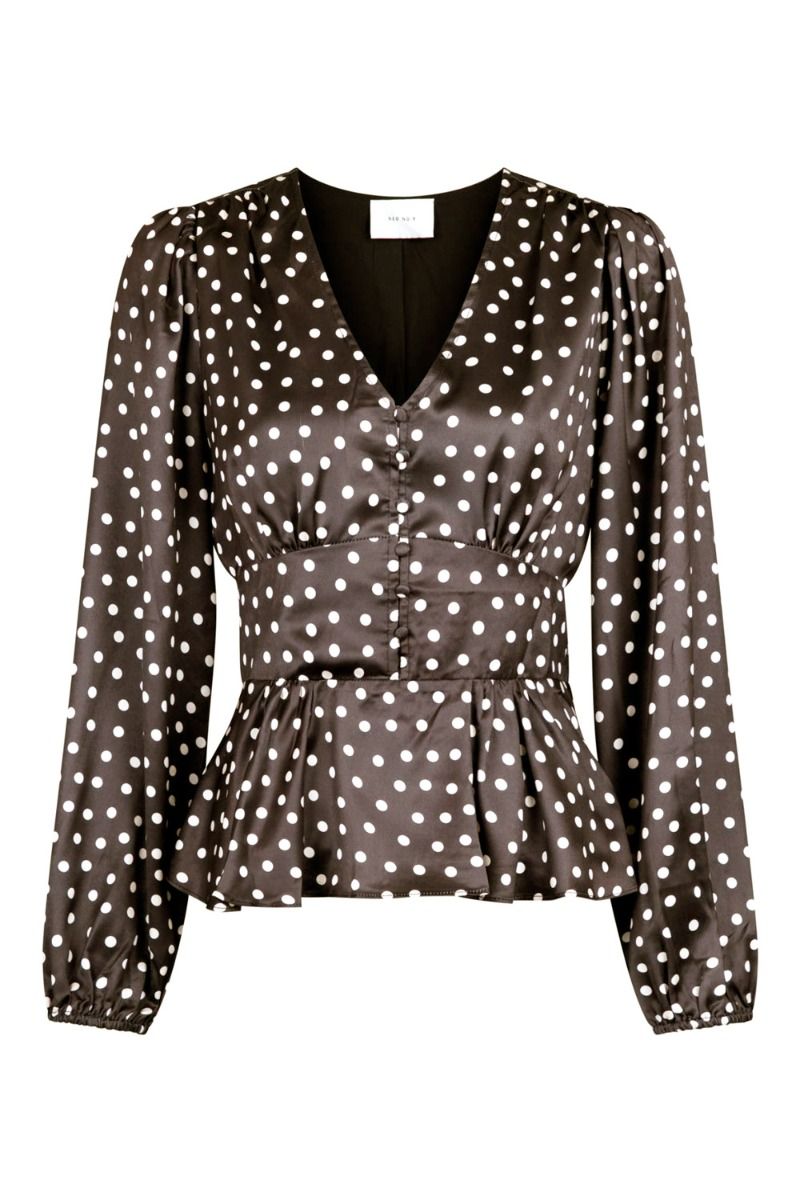 Neo Noir - Bluse - Meryl Dot Blouse - Brown