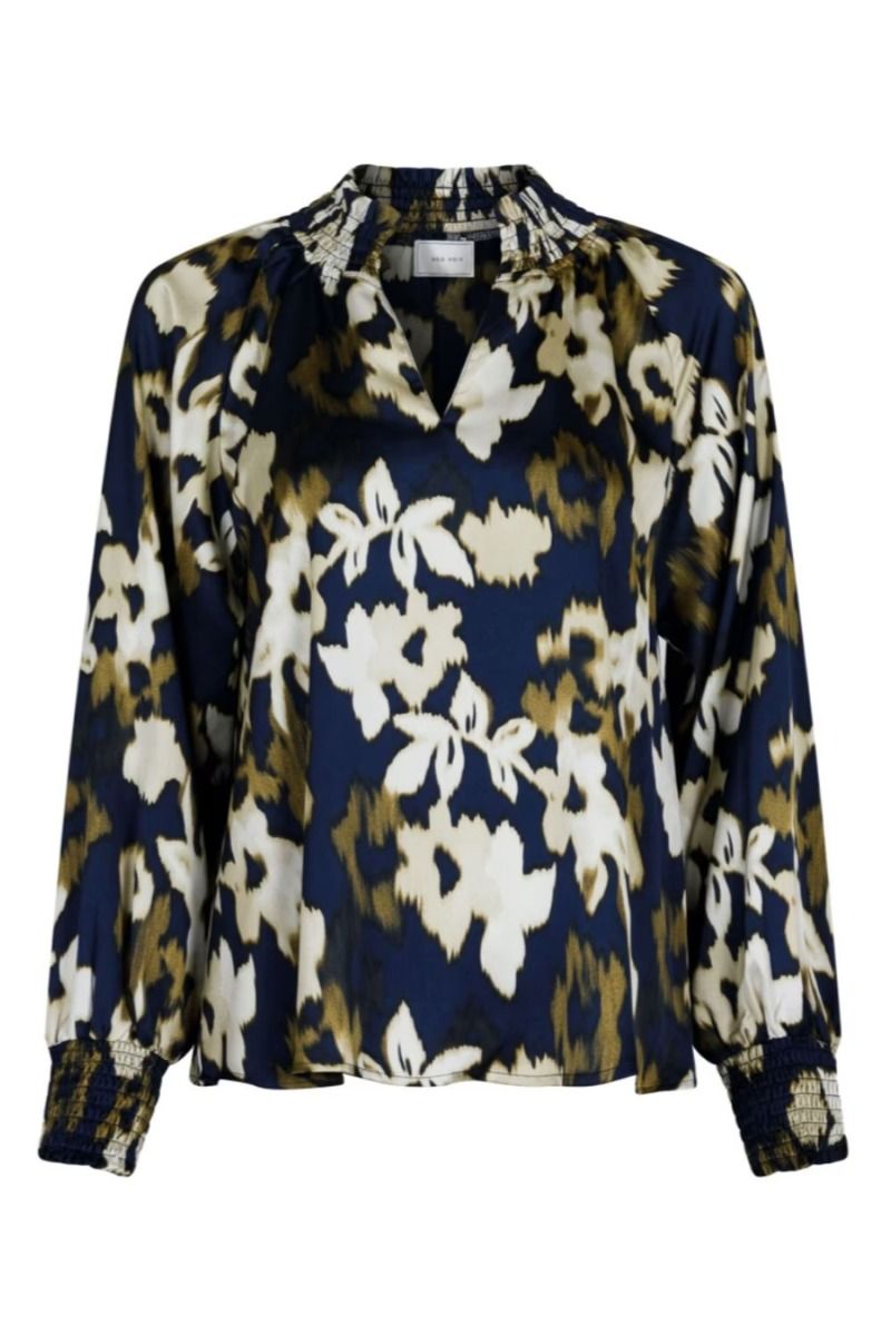 Neo Noir - Bluse - Stone Faded Fall Blouse - Dark Navy