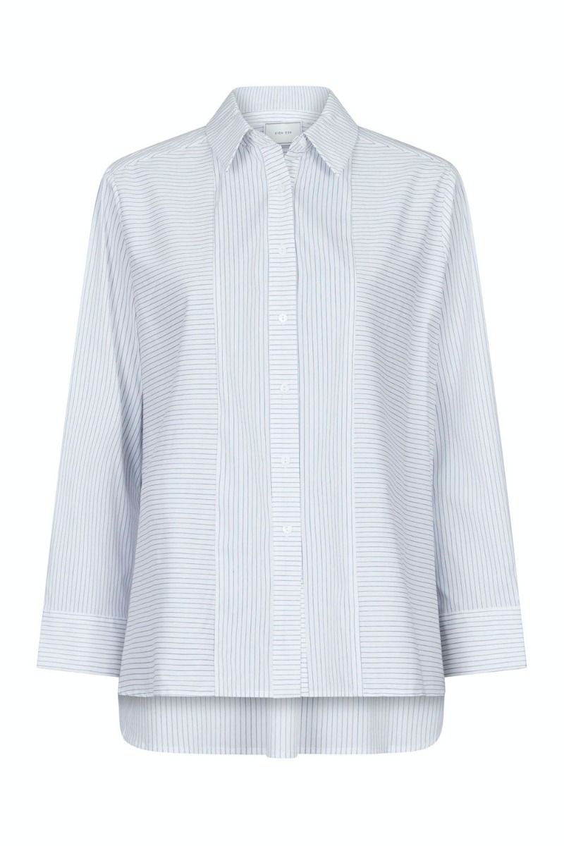 Neo Noir - Skjorte - Gili Stripe Shirt - White
