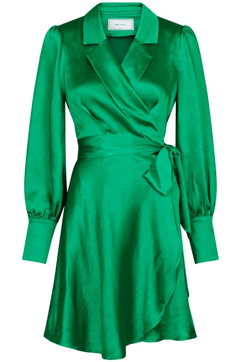 Neo Noir - Kjole - Dawn Satin Dress - Green