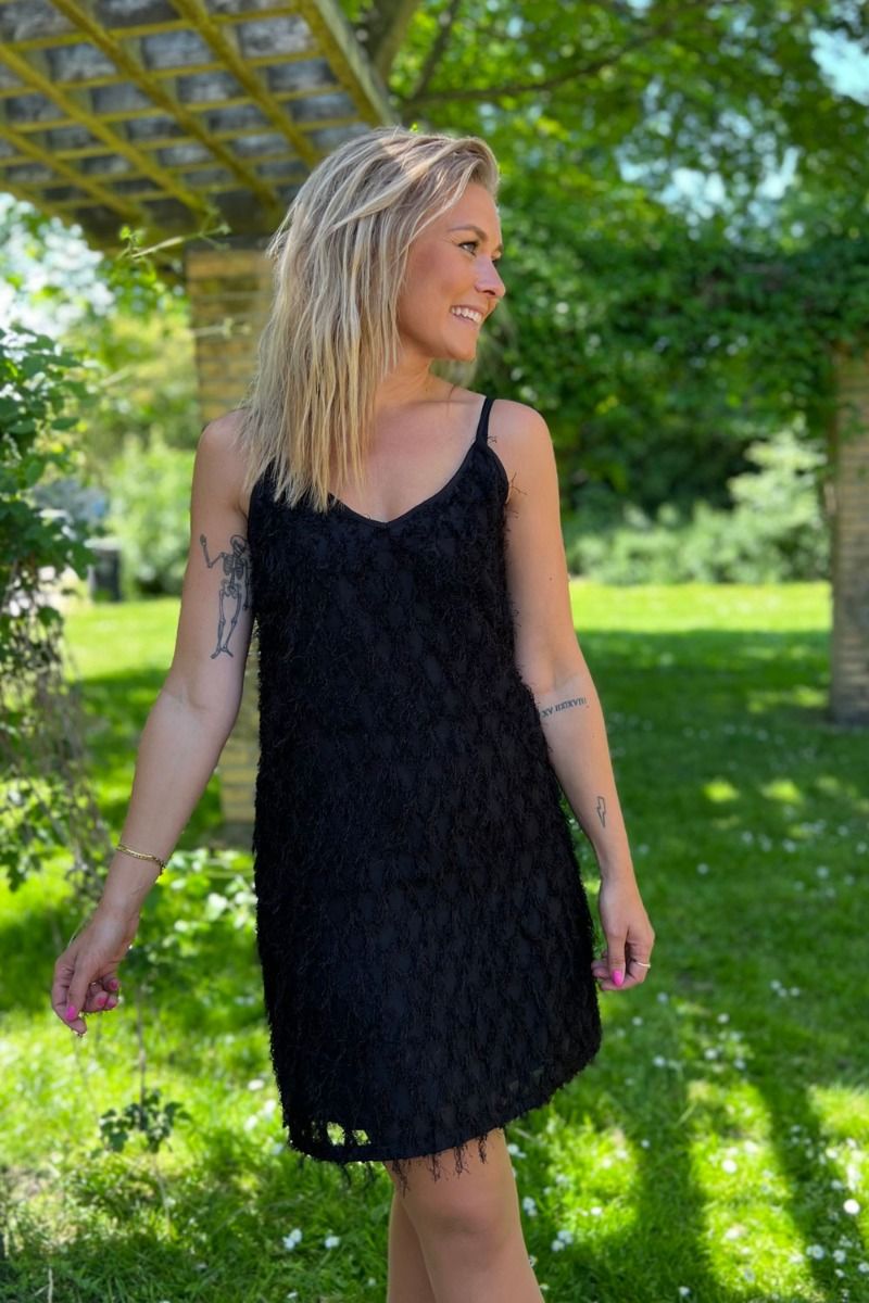 Neo Noir - Kjole - Lilja Fringe Dress - Black