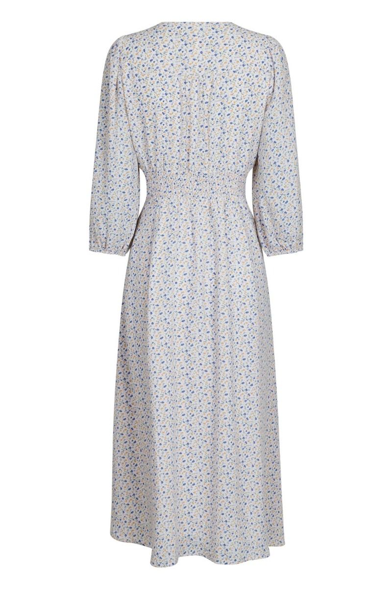 Neo Noir - Kjole - Olana Field Flower Dress - Blue