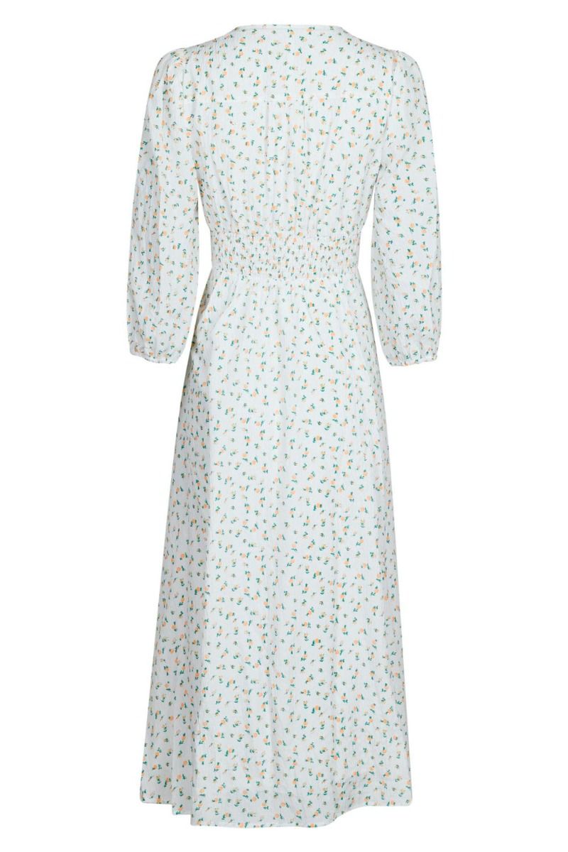 Neo Noir - Kjole - Olana Fine Flower Dress - White