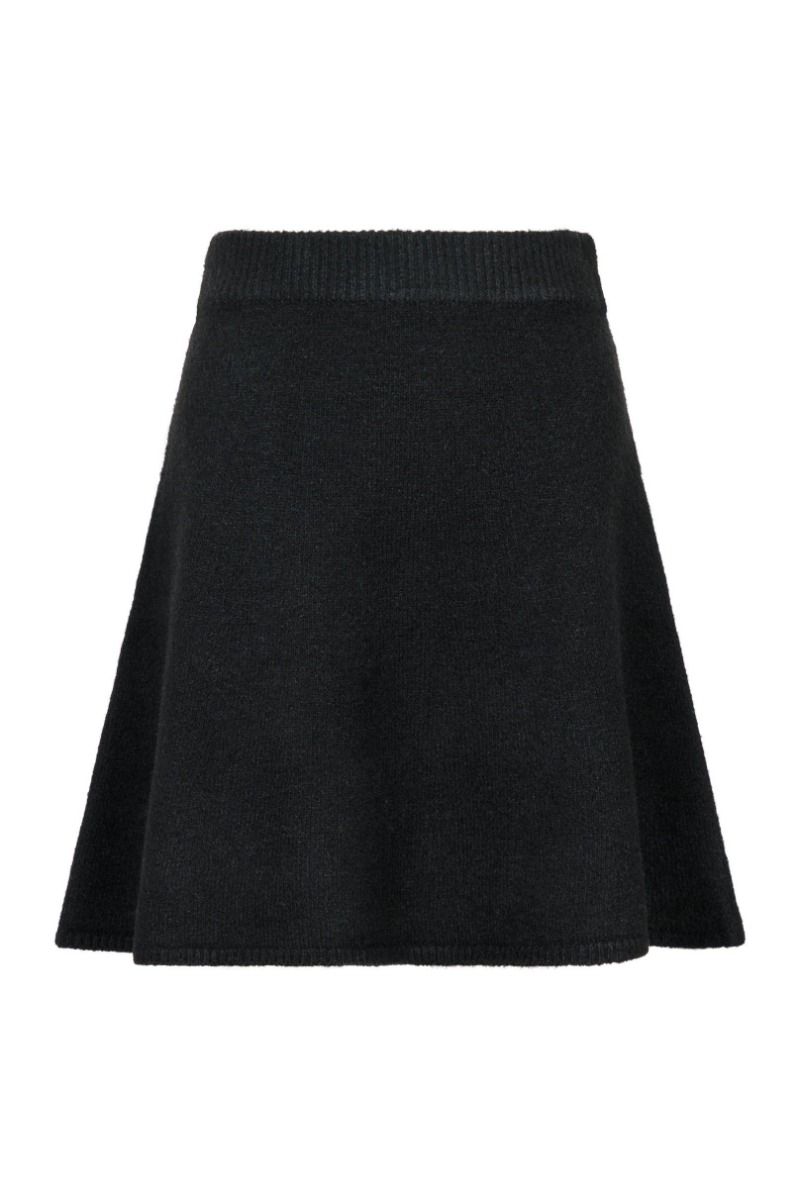 Neo Noir - Nederdel - Gisa Knit Skirt - Black