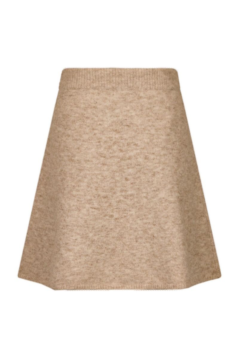 Neo Noir - Nederdel - Gisa Knit Skirt - Sand Melange