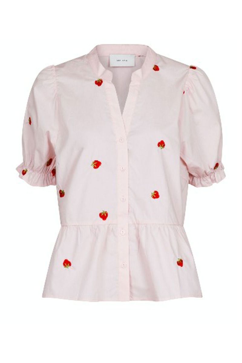 Neo Noir - Skjorte - Savy Strawberry Blouse - Light Pink