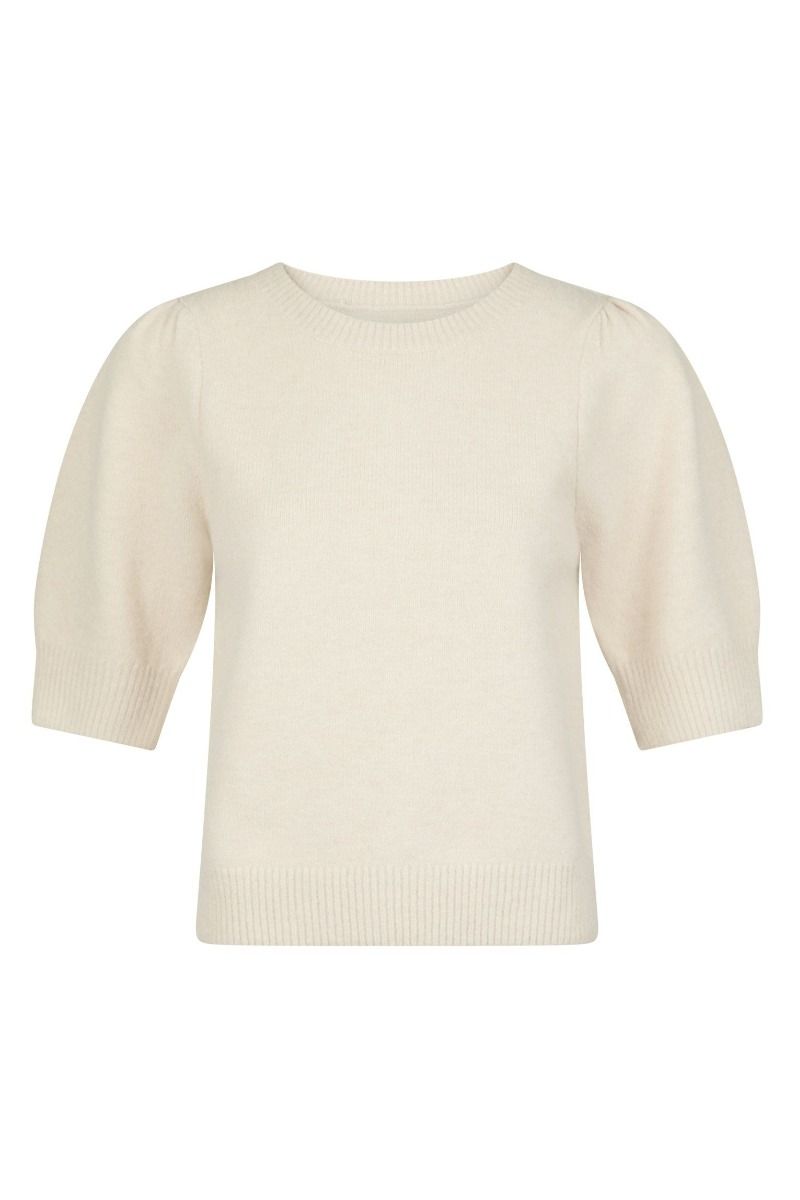 Neo Noir - Strik - Martha Bow Knit Tee - Ivory
