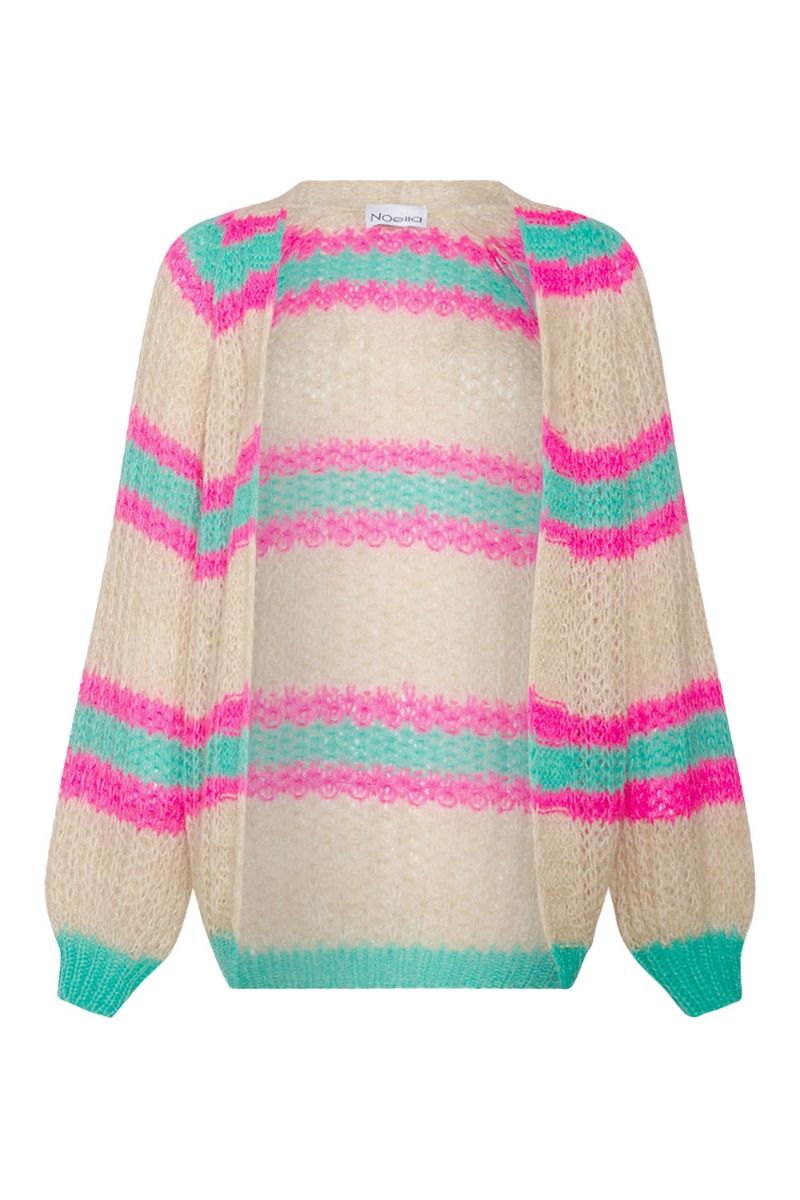 Noella - Cardigan - Vera Knit Cardigan - Green Mix