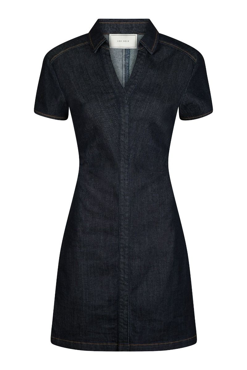 Neo Noir - Kjole - Abel Denim Dress - Dark Blue