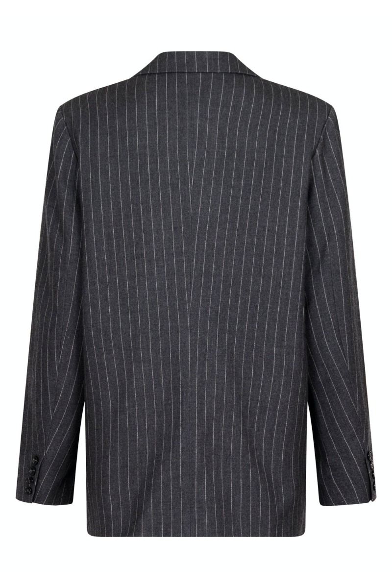 Neo Noir - Blazer - Gaby Fall Pinstripe Blazer - Antracit Melange