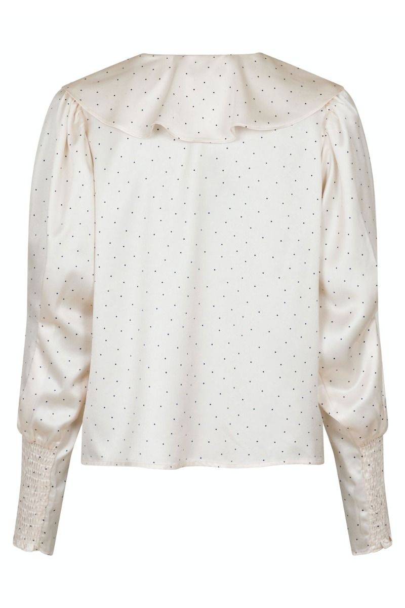 Neo Noir - Bluse - Sandie Mini Dot Blouse - Creme