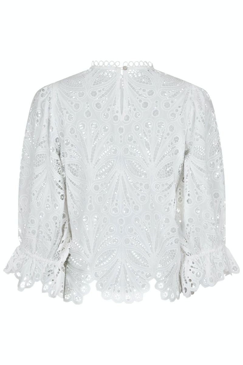 Neo Noir - Bluse - Adela Embroidery Blouse - Off White