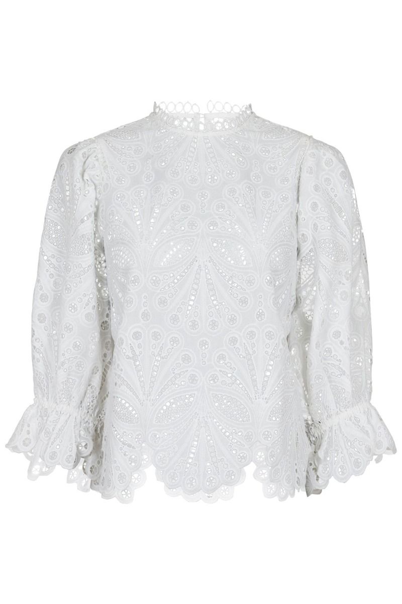 Neo Noir - Bluse - Adela Embroidery Blouse - Off White