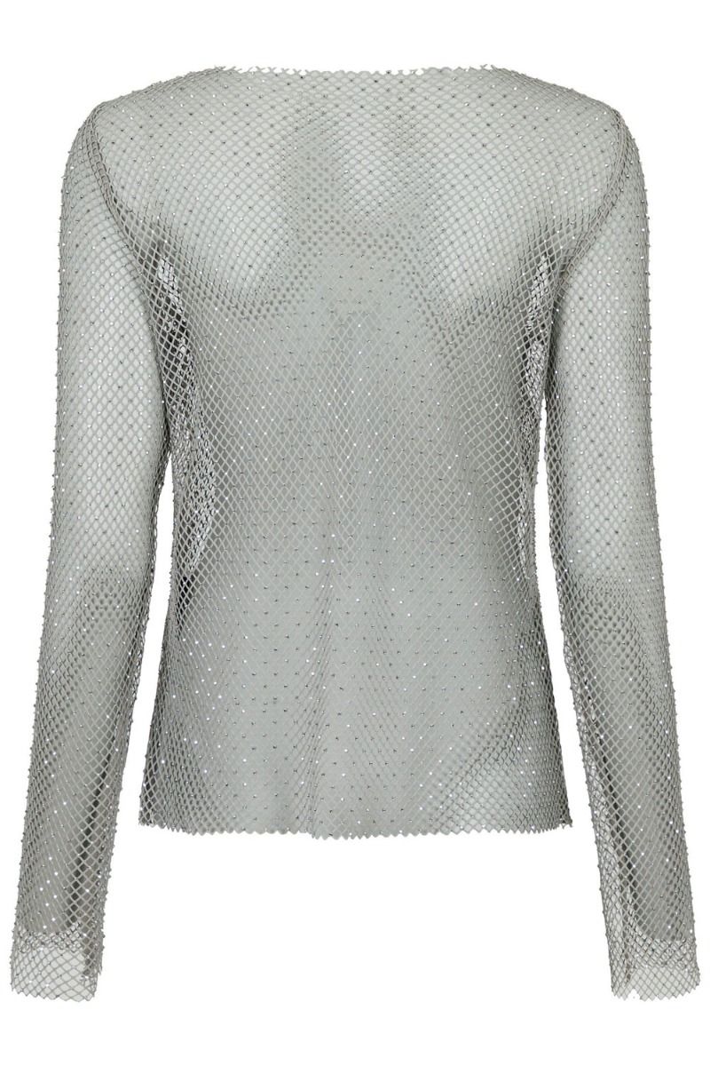 Neo Noir - Bluse - Aimee Stone Blouse - Silver