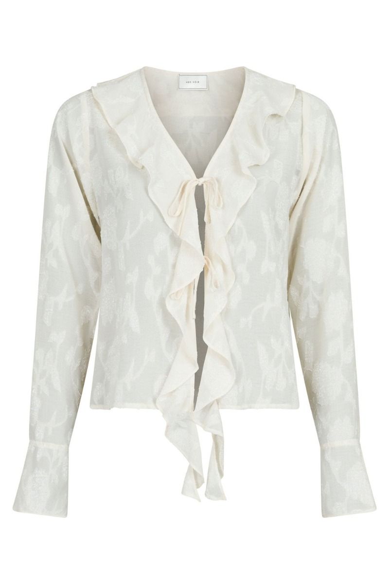 Neo Noir - Bluse - Anika Burnout Blouse - Off White