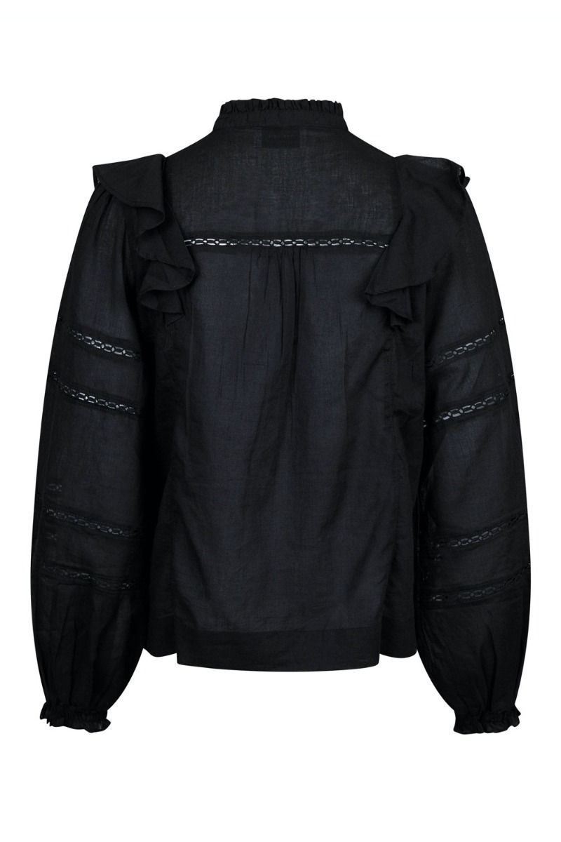 Neo Noir - Bluse - Aroma S Voile Blouse - Black