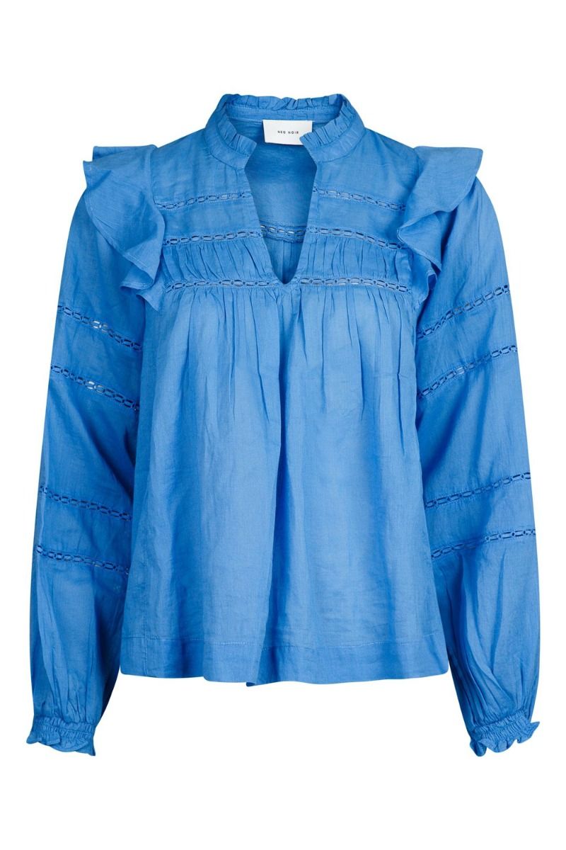 Neo Noir - Bluse - Aroma S Voile Blouse - Blue