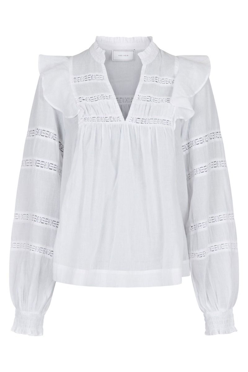 Neo Noir - Bluse - Aroma S Voile Blouse - White