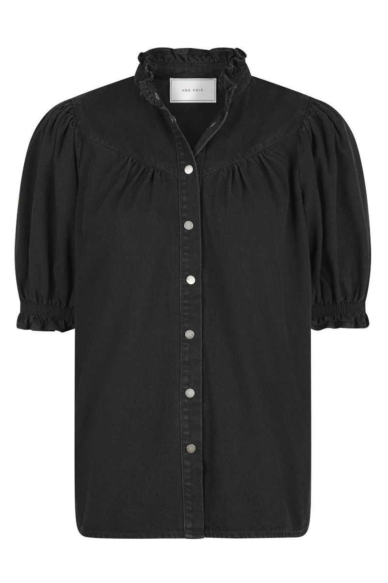 Neo Noir - Bluse - Avalon Denim Shirt - Black
