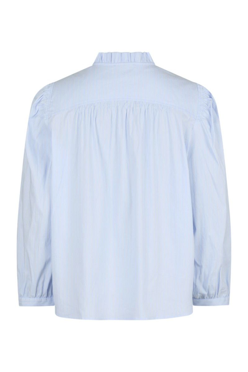 Neo Noir - Skjorte - Barba Stripe Blouse - Light Blue