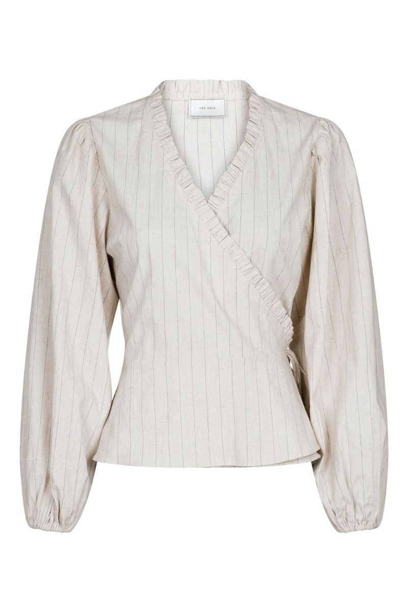 Neo Noir - Bluse - Bellia Summer Stripe Blouse - Natural