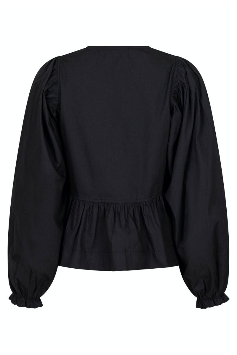 Neo Noir - Bluse - Bessie C Poplin Blouse - Black